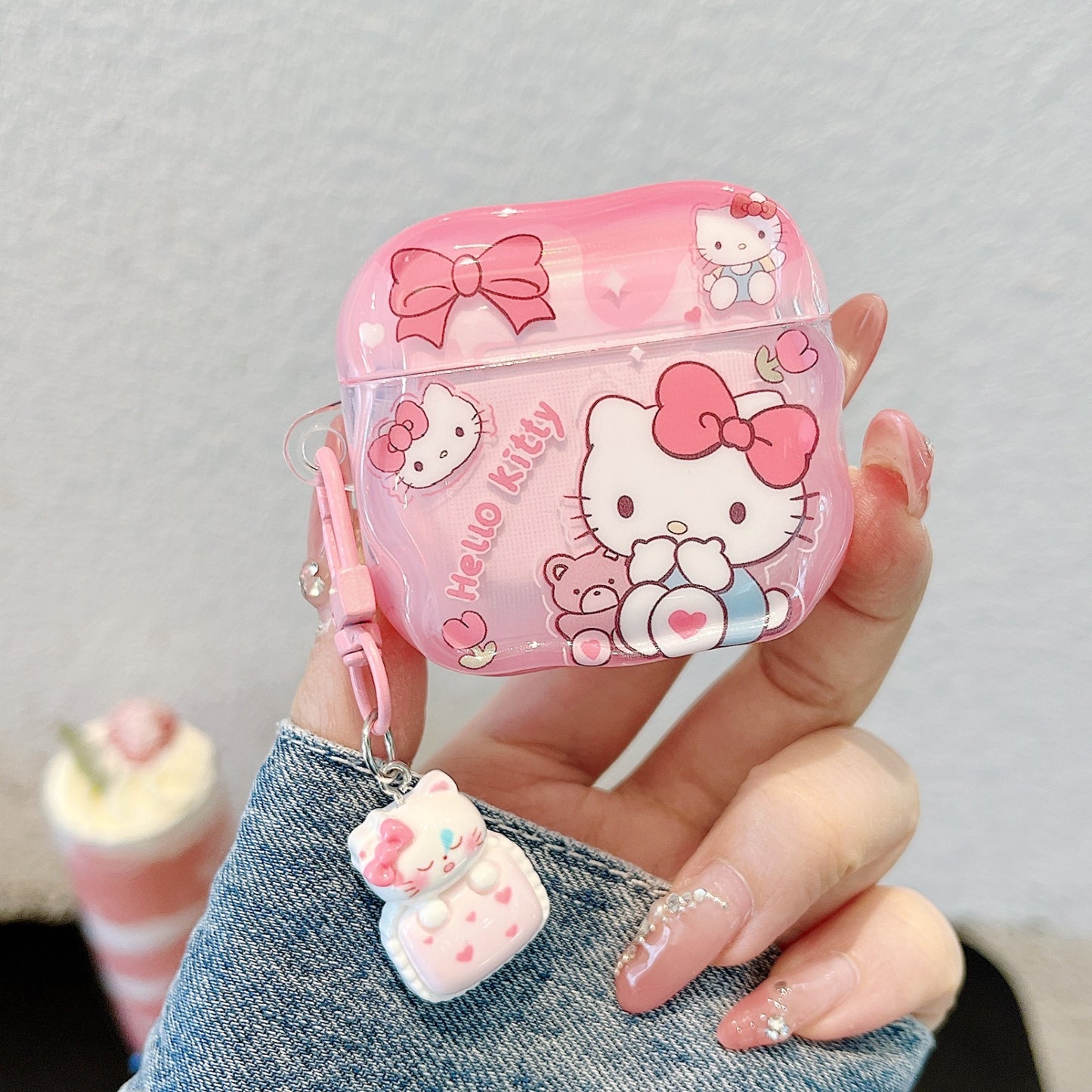 Cute Kitty Cat AirPods 4/3/2/1/Pro Case - Silicone Soft Cover for AirPods 1/2/3/Pro/4th Gen - Kawaii Women’s Minimalist Design