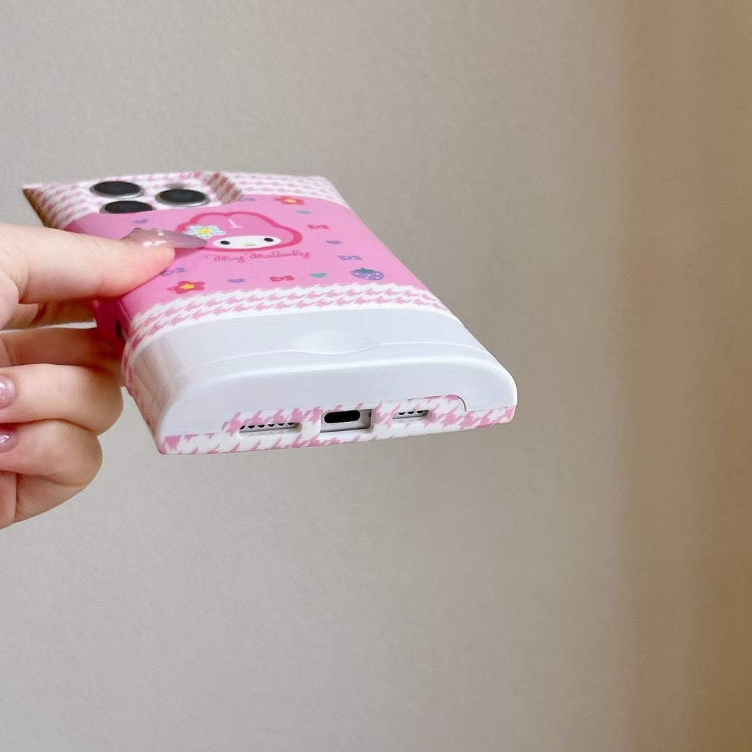Adorable Cartoon Facial Foam - Inspired Hellokitty Phone Case for iPhone 16 Pro Max/15/14 Pro/13/12/11