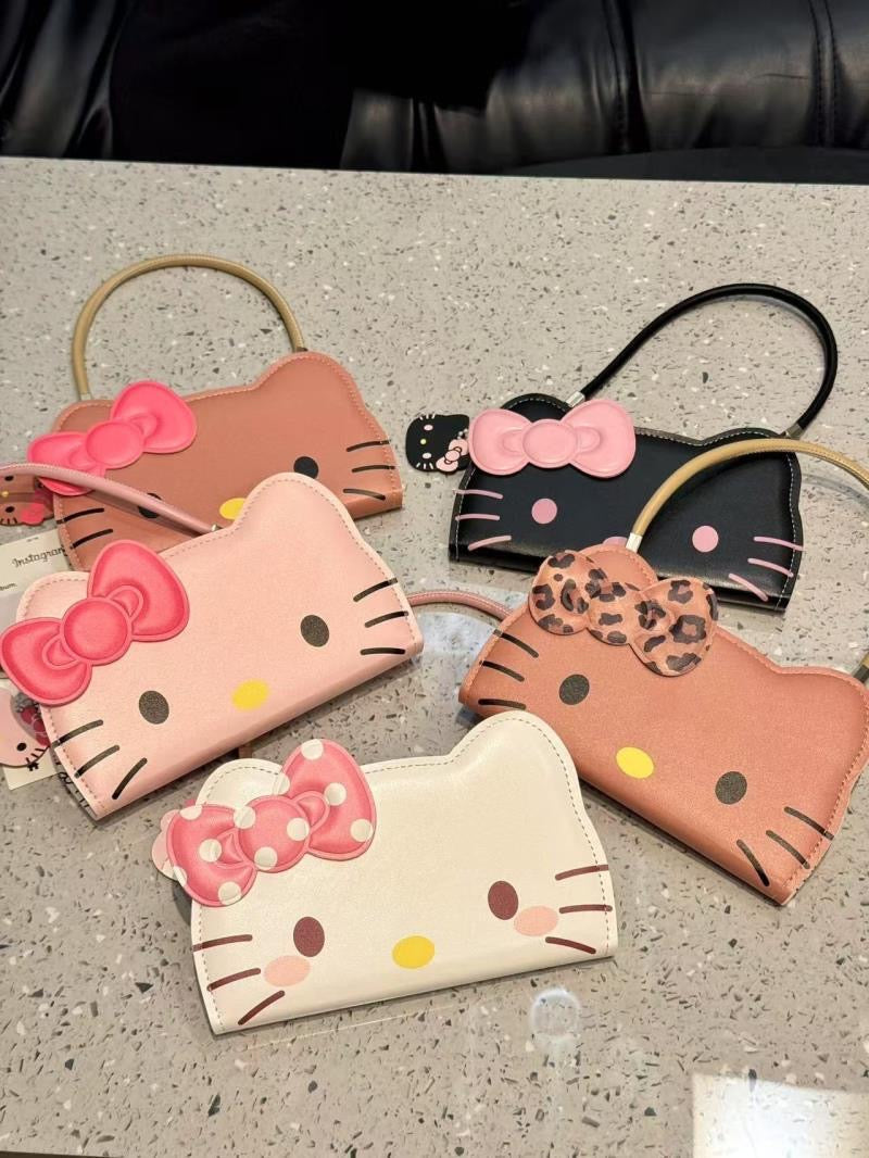 Cute Hellokitty Big Face Flip Phone Cases for iPhone and Huawei