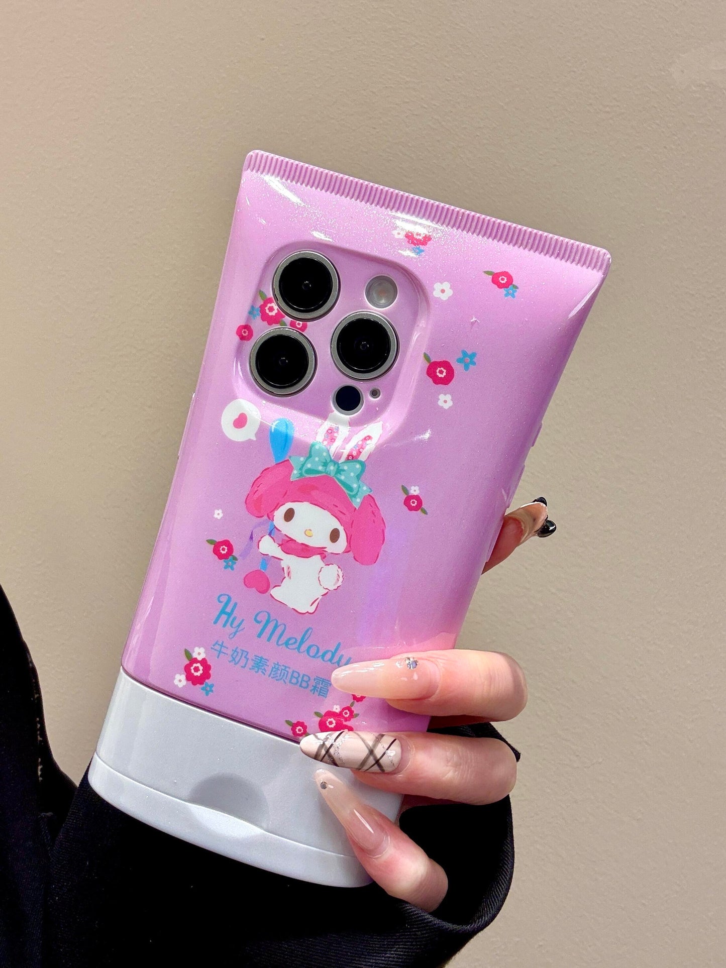 Kawaii Hellokitty BB Cream Phone Case 3D Cosmetic-Themed Phone Cover