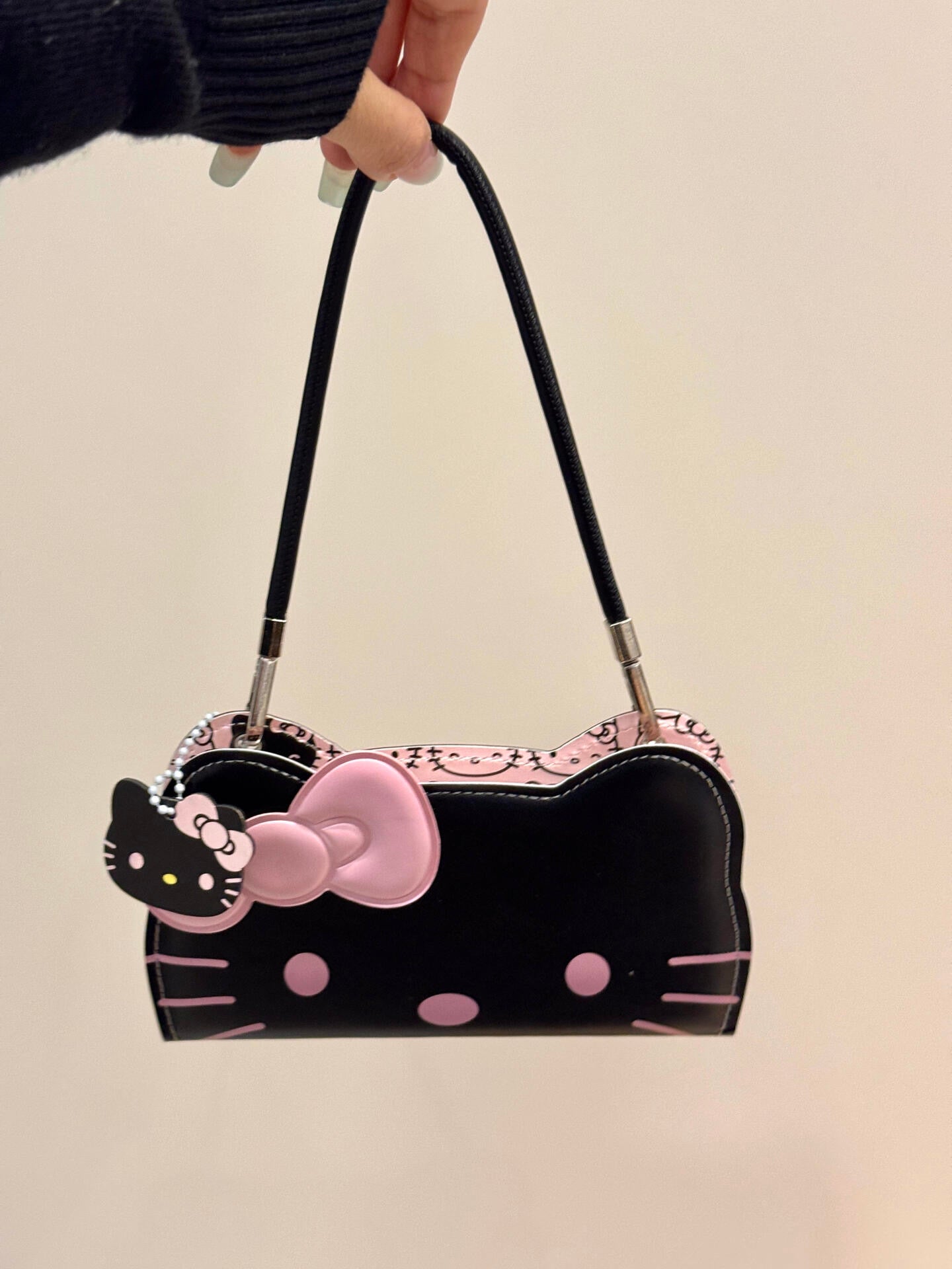 Cute Hellokitty Big Face Flip Phone Cases for iPhone and Huawei