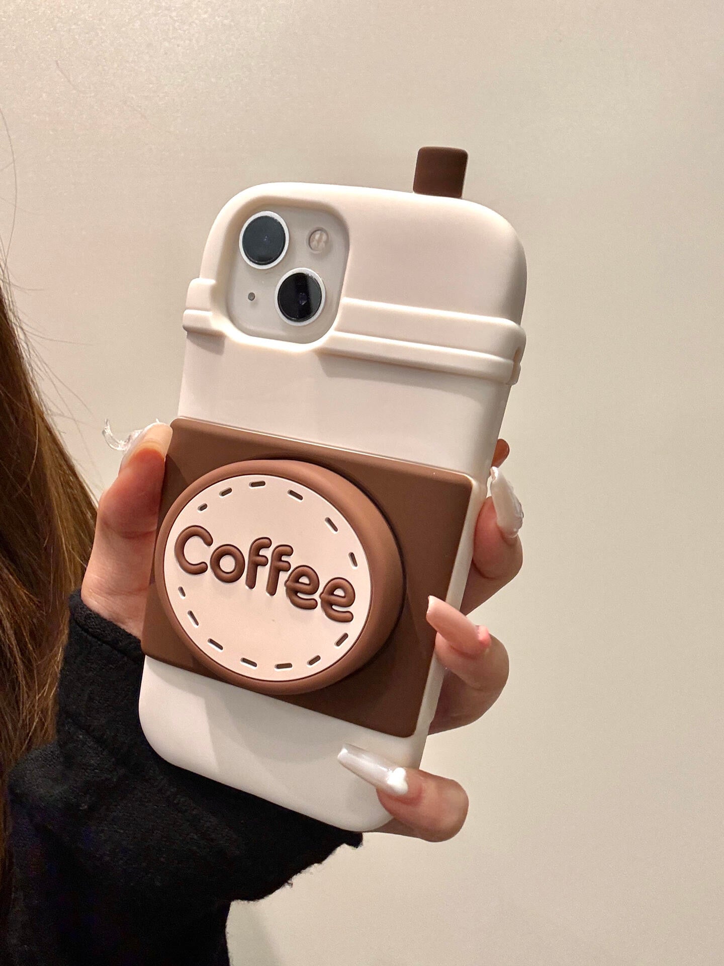 Cute Coffee Mug Phone Case with Stand Function | Adorable Coffee-Themed Phone Accessory
