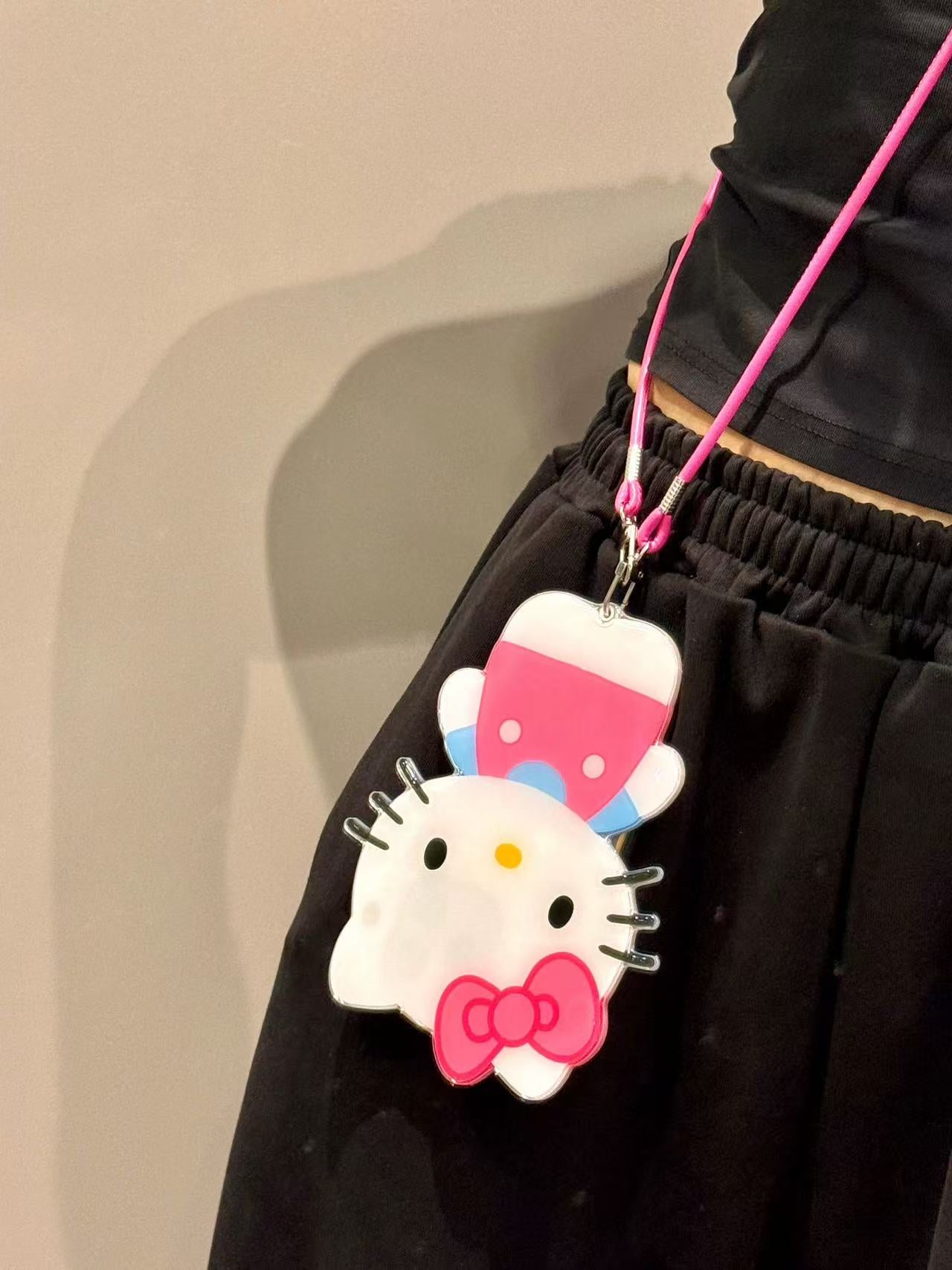 Hellokitty Cute Mirror Phone Case with Lanyard | Kawaii Phone Accessory for Girls & Women