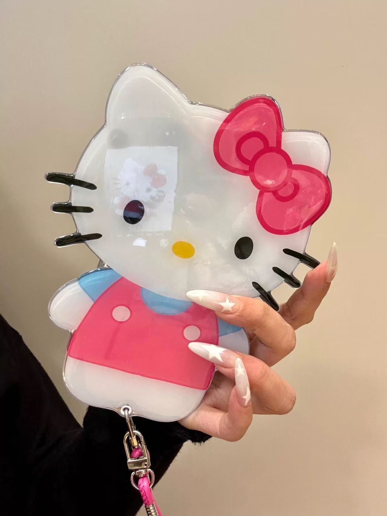 Hellokitty Cute Mirror Phone Case with Lanyard | Kawaii Phone Accessory for Girls & Women