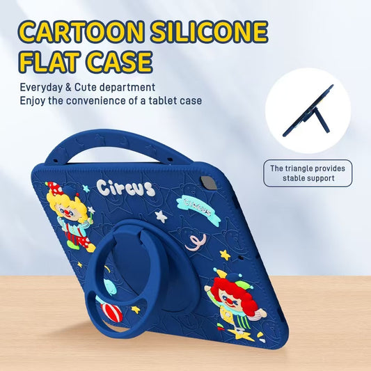 3D Cartoon Silicone Clown iPad Case,Kids Shockproof Case for Apple iPad Cover